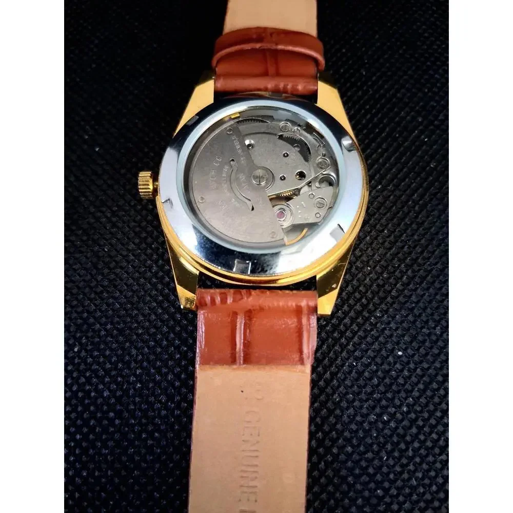 Vintage Men's Automatic Citizen Eagle 7 Leather Watch RARE